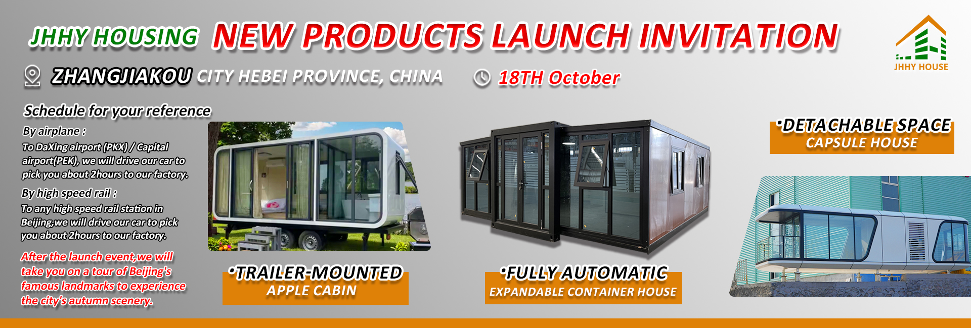 Événement de lancement mondial, Maison conteneur, Usine