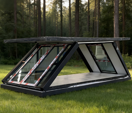 Maison conteneur pliable de type Z