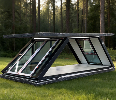 Maison conteneur pliable de type Z